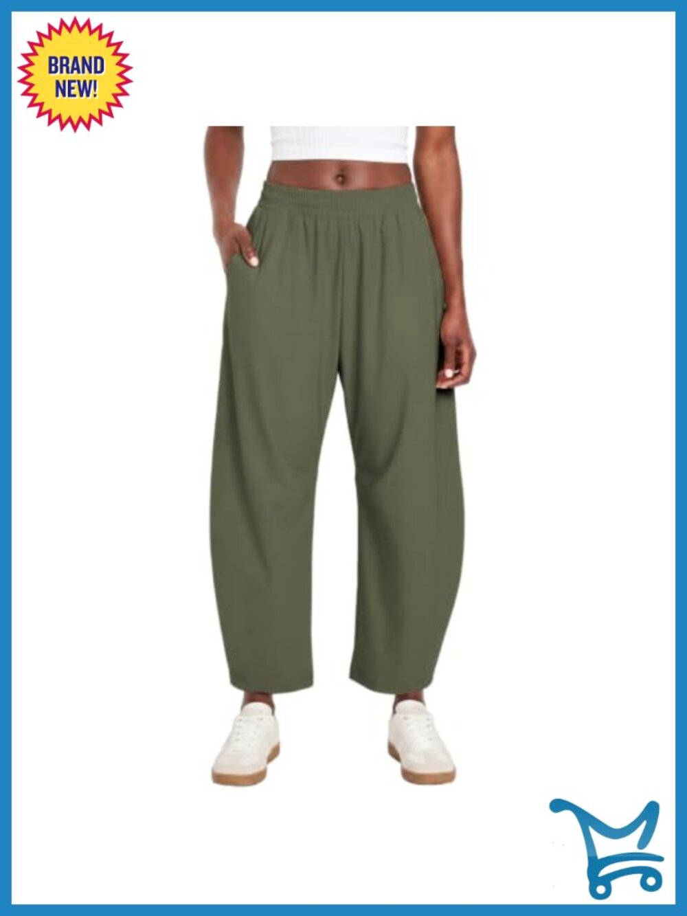 Barrel Pants Women Baggy Wide Leg Elastic Waisted Sweatpants Lounge Trousers